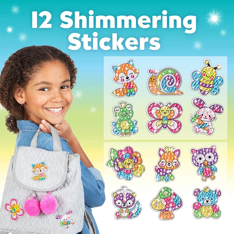 Toys 12 Create Big Gem Diamond Painting Sticker Kit Art Craft Girls Boys Unicorn Animal Sealife Magical Mosaic Dot Sticky Toys Gifts