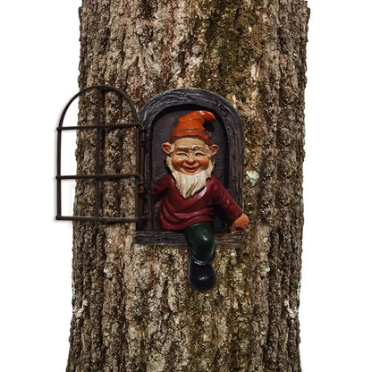 Outdoor Resin Elf Garden Gnome Naughty Crafts Dwarf Statue Outdoor Landscape Sculpture Fairy Figurines Decorative Art Ornaments