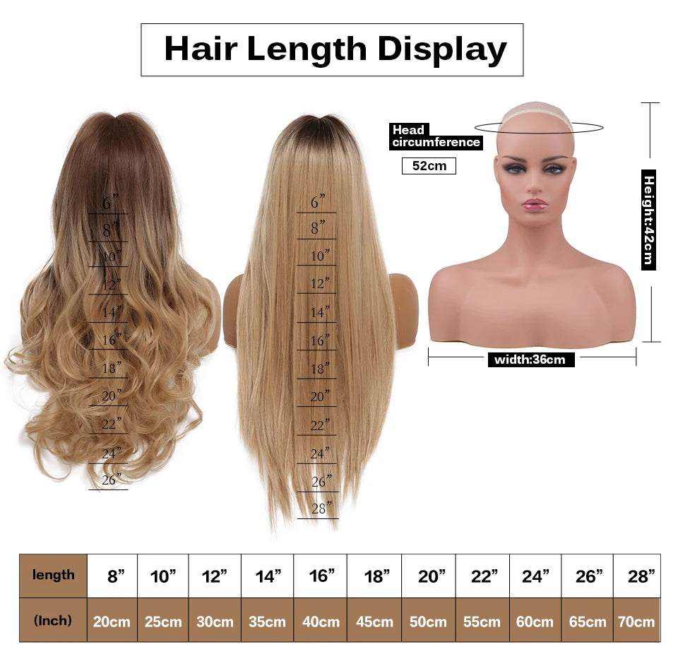 Crown & Glory Wigs   ALAN EATON Light Brown Straight Lace Front Wigs Middle Parting Ombre Blonde Lace Synthetic Wig Natural Hairline Heat Resistant