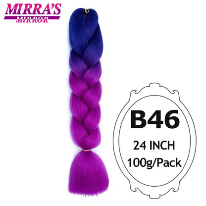 Style & Shine Hair  Jumbo Braiding Hair Extensions High Temperature YAKI Fiber Hair For Braids Synthetic Braiding Box Hair Ombre Jumbo Braid Purple