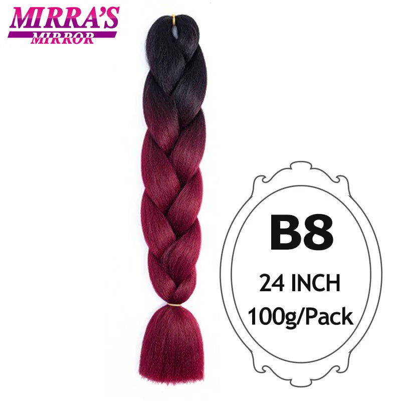 Style & Shine Hair  Jumbo Braiding Hair Extensions High Temperature YAKI Fiber Hair For Braids Synthetic Braiding Box Hair Ombre Jumbo Braid Purple