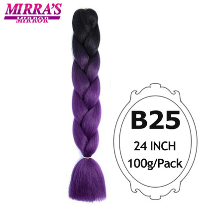 Style & Shine Hair  Jumbo Braiding Hair Extensions High Temperature YAKI Fiber Hair For Braids Synthetic Braiding Box Hair Ombre Jumbo Braid Purple