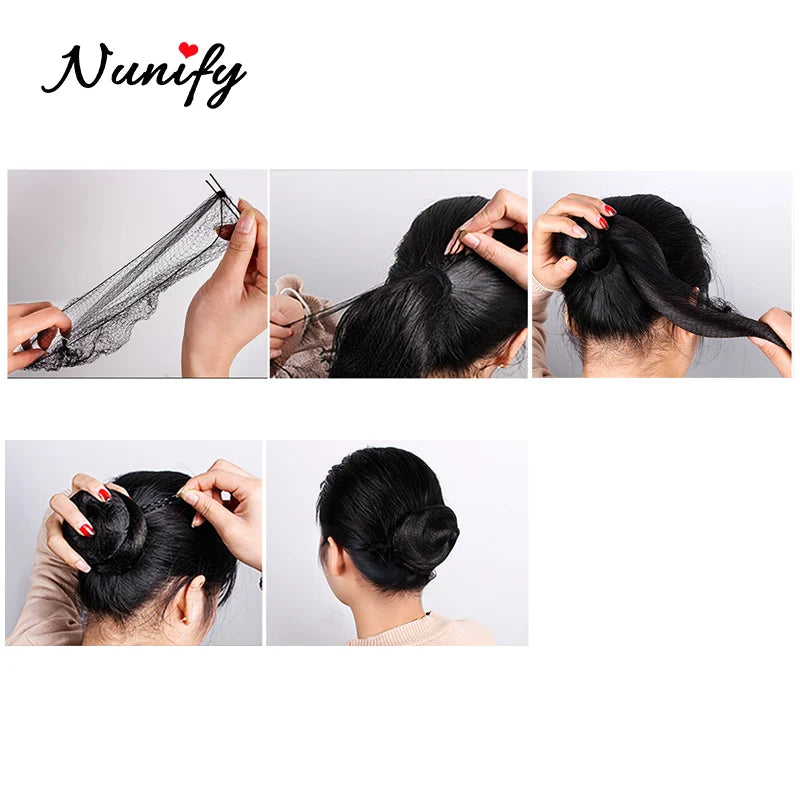 Style & Shine Hair  Nunify 5Mm Nylon Hair Nets Invisible Disposable Hair Net Ballet Dance Snoods Net Bun Hair Nets Invisible Elastic Edge Mesh Hair