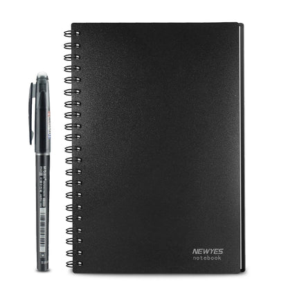 odds A6 Reusable Erasable Notebook black notebook Microwave Wave Cloud Erase Notepad Note Pad Lined With Pen save paper