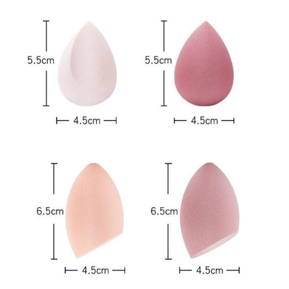 Makeup and face 4pcs Makeup Sponge Powder Puff Dry and Wet Combined Beauty Cosmetic Ball