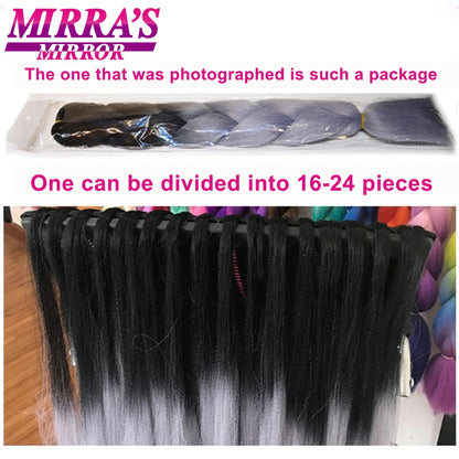 Style & Shine Hair  Jumbo Braiding Hair Extensions High Temperature YAKI Fiber Hair For Braids Synthetic Braiding Box Hair Ombre Jumbo Braid Purple