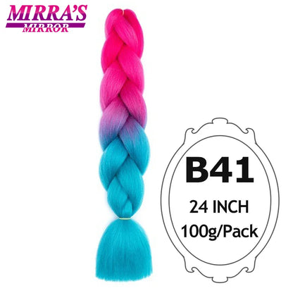 Style & Shine Hair  Jumbo Braiding Hair Extensions High Temperature YAKI Fiber Hair For Braids Synthetic Braiding Box Hair Ombre Jumbo Braid Purple