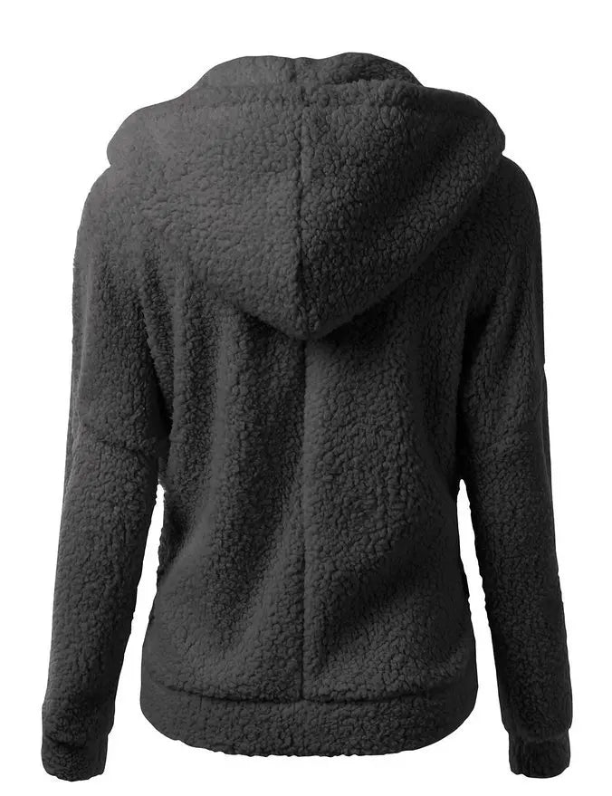 Woman clothing   Autumn Winter Warm Jacket Women hoodie Hooded 2024 Casual Female Hoodies Sweatershirt Zipper Coat Solid Soft Fleece Women Coat