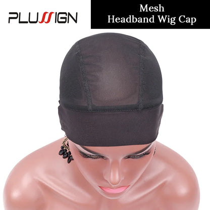 Style & Shine Hair   Big Hole Headband Wig Cap