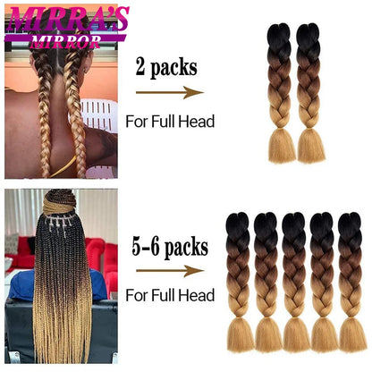 Style & Shine Hair  Jumbo Braiding Hair Extensions High Temperature YAKI Fiber Hair For Braids Synthetic Braiding Box Hair Ombre Jumbo Braid Purple