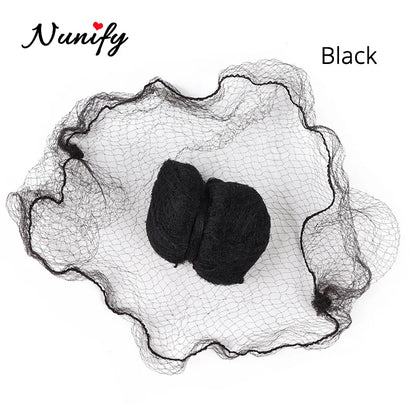 Style & Shine Hair  Nunify 5Mm Nylon Hair Nets Invisible Disposable Hair Net Ballet Dance Snoods Net Bun Hair Nets Invisible Elastic Edge Mesh Hair