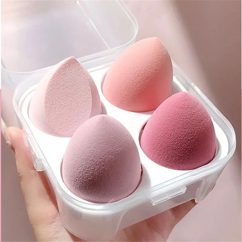 Makeup and face 4pcs Makeup Sponge Powder Puff Dry and Wet Combined Beauty Cosmetic Ball