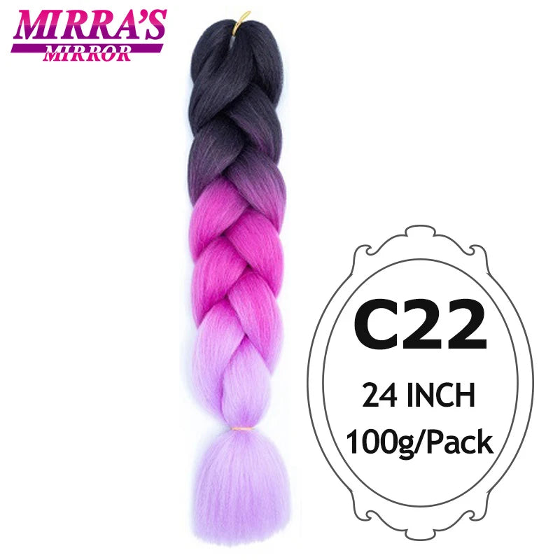 Style & Shine Hair  Jumbo Braiding Hair Extensions High Temperature YAKI Fiber Hair For Braids Synthetic Braiding Box Hair Ombre Jumbo Braid Purple