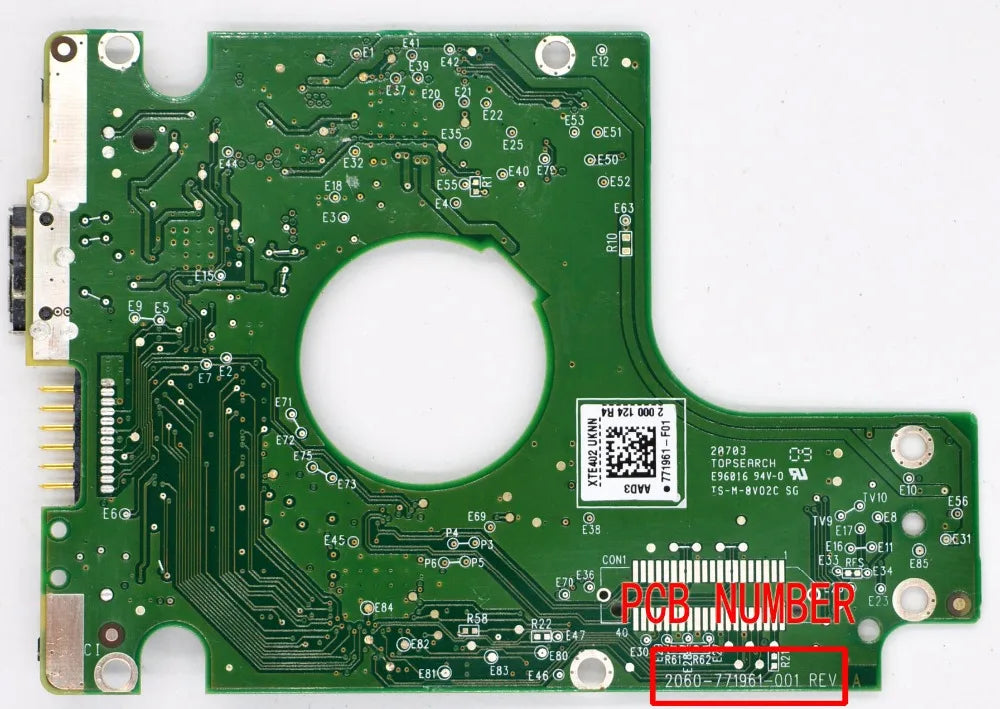 Laptop 2060-771961-001 REV A , 2060-771961-001 REV B  / Western Data Hard Disk Circuit Board USB 3.0/ 771961-F01 , -101 , -G01