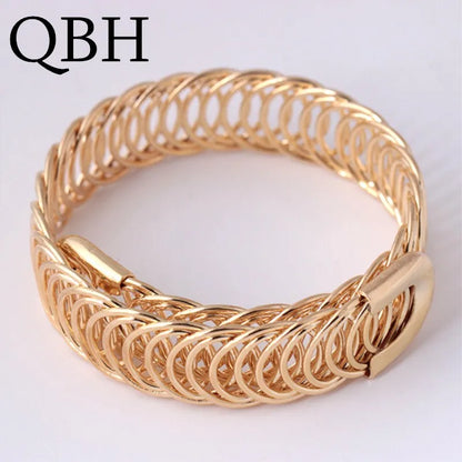 Jewellery   L001 European Punk  Adjustable Open Bracelets & Bangles Women Sexy New Fashion Charm Pulseras Metal Braided Party Jewelry Gifts