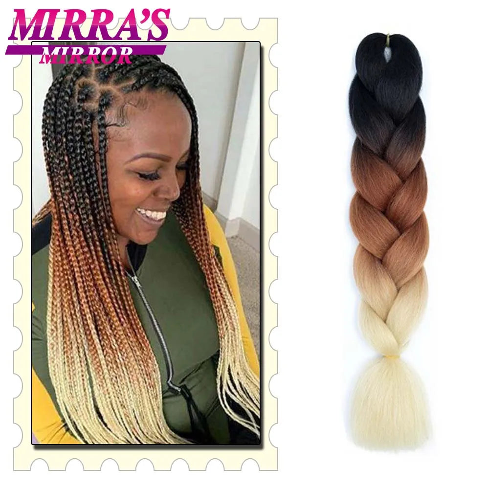 Style & Shine Hair  Jumbo Braiding Hair Extensions High Temperature YAKI Fiber Hair For Braids Synthetic Braiding Box Hair Ombre Jumbo Braid Purple