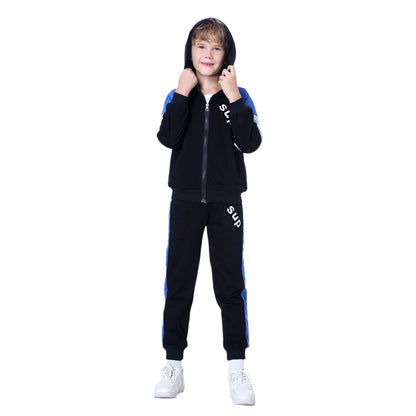 Boy clothing  Kids Tracksuits Teen Boys School Sweatsuits Fashion Cotton Hooded Tops Soft Children Long Sleeve T-Shirts Pants Sportswear