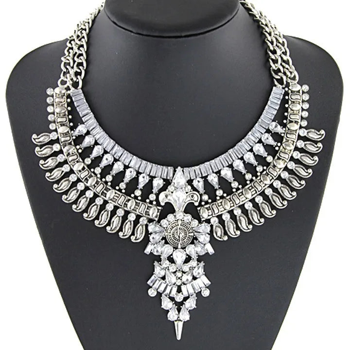 Jewellery   New Fashion Vintage Indian Statement Necklace Women Jewelry Maxi Long Big Chunky Boho Ethnic Large Choker Necklace