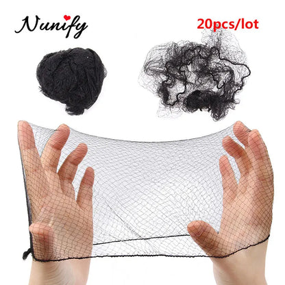 Style & Shine Hair  Nunify 5Mm Nylon Hair Nets Invisible Disposable Hair Net Ballet Dance Snoods Net Bun Hair Nets Invisible Elastic Edge Mesh Hair