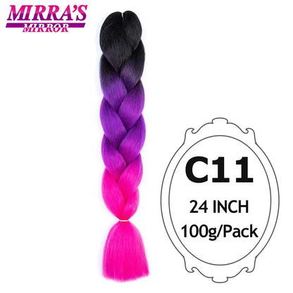 Style & Shine Hair  Jumbo Braiding Hair Extensions High Temperature YAKI Fiber Hair For Braids Synthetic Braiding Box Hair Ombre Jumbo Braid Purple