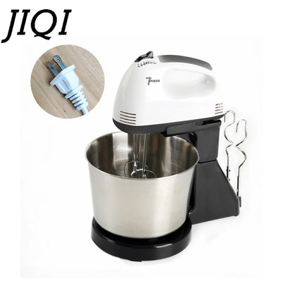 Kitchen  JIQI 7 Files Dough Mixer Egg Beater Food Blender Kitchen Electric Food Processor hand held cream milk Foamer whisk Stirrer 110V