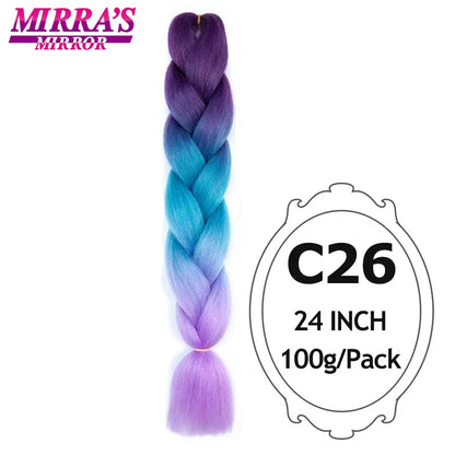 Style & Shine Hair  Jumbo Braiding Hair Extensions High Temperature YAKI Fiber Hair For Braids Synthetic Braiding Box Hair Ombre Jumbo Braid Purple