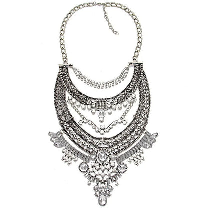 Jewellery   New Fashion Vintage Indian Statement Necklace Women Jewelry Maxi Long Big Chunky Boho Ethnic Large Choker Necklace