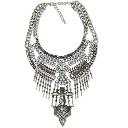 Jewellery   New Fashion Vintage Indian Statement Necklace Women Jewelry Maxi Long Big Chunky Boho Ethnic Large Choker Necklace