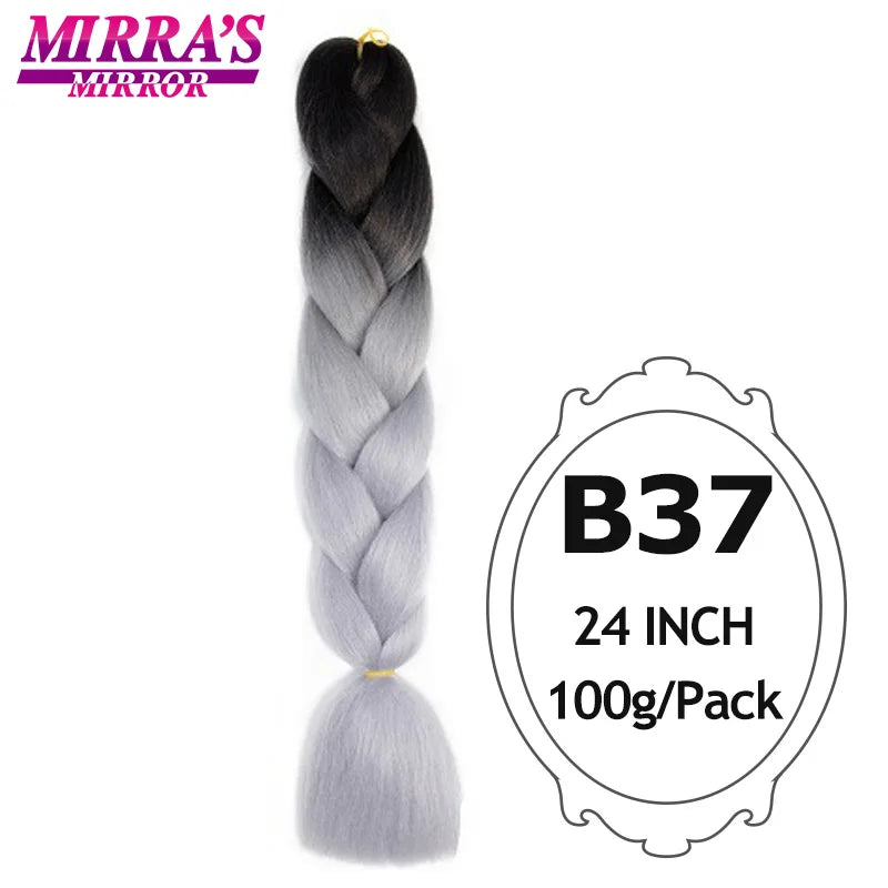 Style & Shine Hair  Jumbo Braiding Hair Extensions High Temperature YAKI Fiber Hair For Braids Synthetic Braiding Box Hair Ombre Jumbo Braid Purple