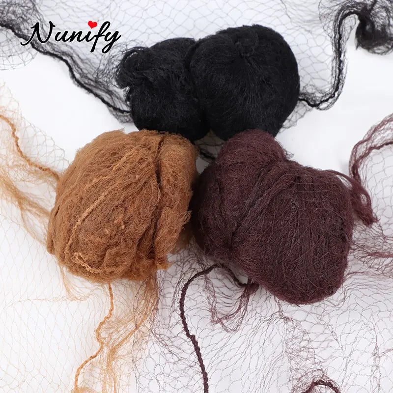 Style & Shine Hair  Nunify 5Mm Nylon Hair Nets Invisible Disposable Hair Net Ballet Dance Snoods Net Bun Hair Nets Invisible Elastic Edge Mesh Hair