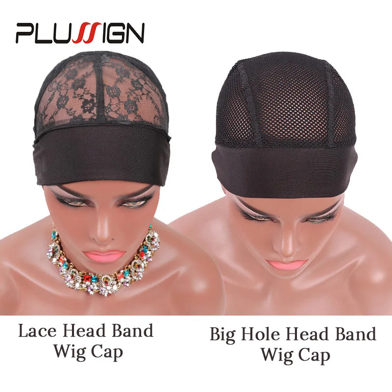 Style & Shine Hair   Big Hole Headband Wig Cap