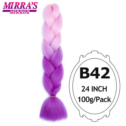 Style & Shine Hair  Jumbo Braiding Hair Extensions High Temperature YAKI Fiber Hair For Braids Synthetic Braiding Box Hair Ombre Jumbo Braid Purple