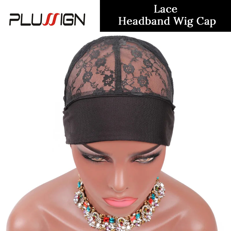 Style & Shine Hair   Big Hole Headband Wig Cap