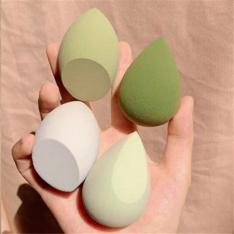 Makeup and face 4pcs Makeup Sponge Powder Puff Dry and Wet Combined Beauty Cosmetic Ball