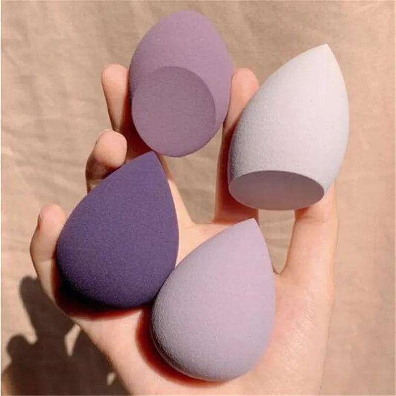 Makeup and face 4pcs Makeup Sponge Powder Puff Dry and Wet Combined Beauty Cosmetic Ball