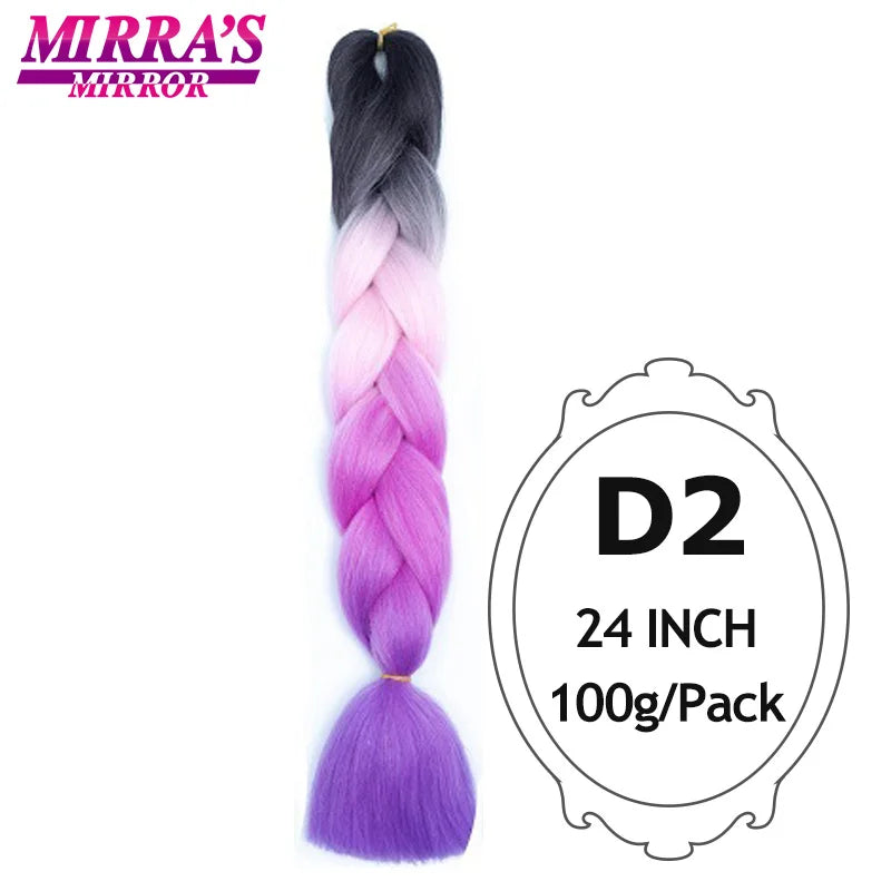 Style & Shine Hair  Jumbo Braiding Hair Extensions High Temperature YAKI Fiber Hair For Braids Synthetic Braiding Box Hair Ombre Jumbo Braid Purple