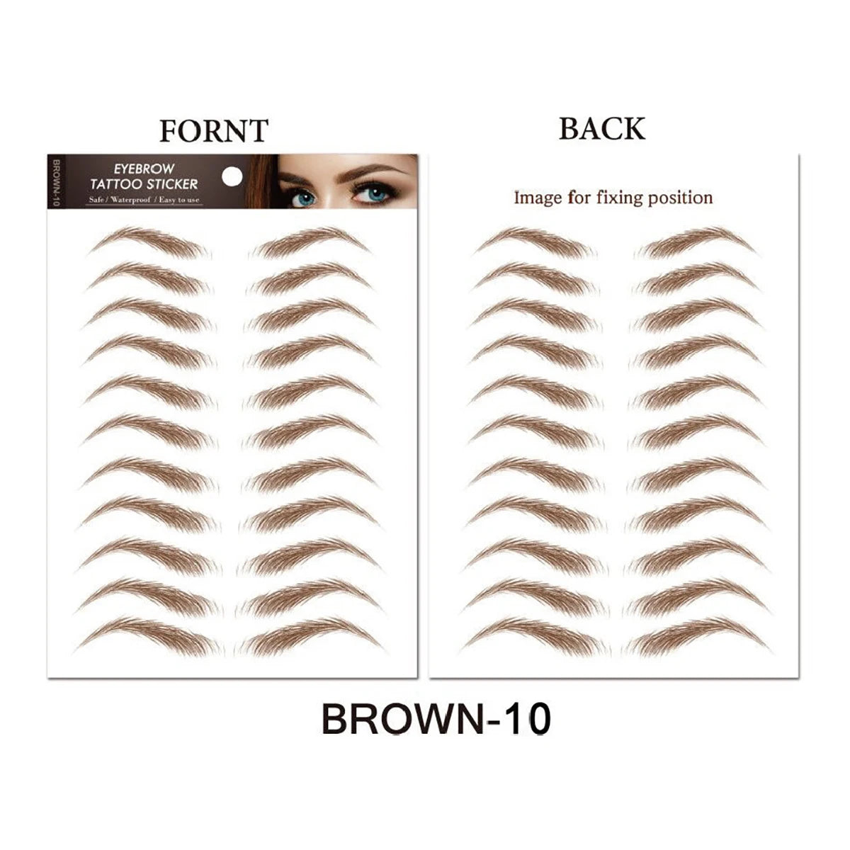 Makeup and Face Waterproof 6D Eyebrow Tattoo Stickers Lasting Makeup Hair-Like Brow Cosmetics