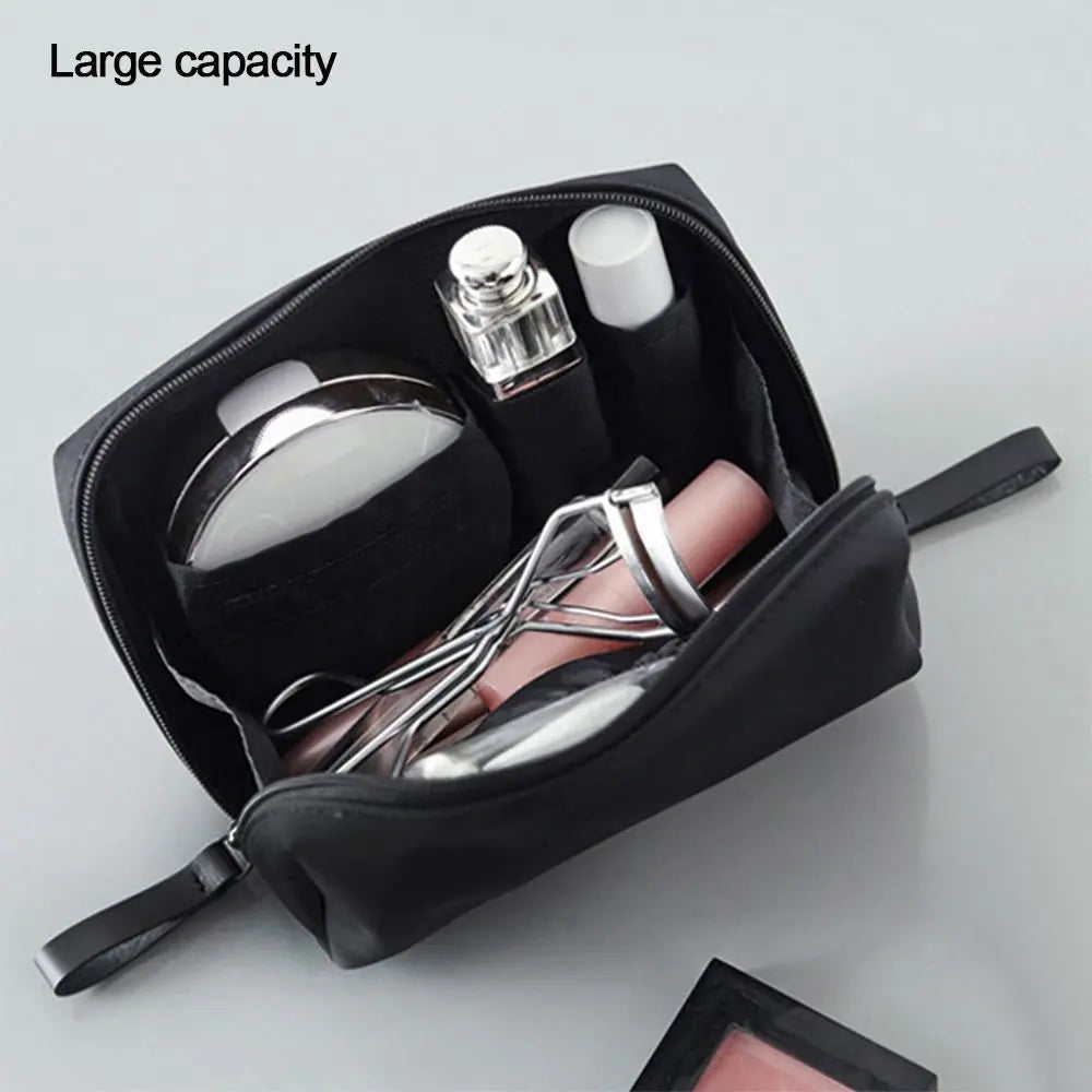 Makeup and face  Small Makeup Bag Simple Solid Colour Cosmetic Storage Bag for Women