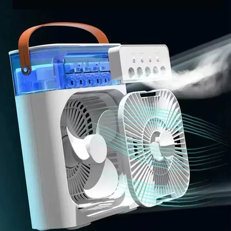 Kitchen Portable 3 In 1 Fan AIr Conditioner Household Small Air Cooler LED Night Lights Humidifier Air Adjustment Home Fans Dropshipping