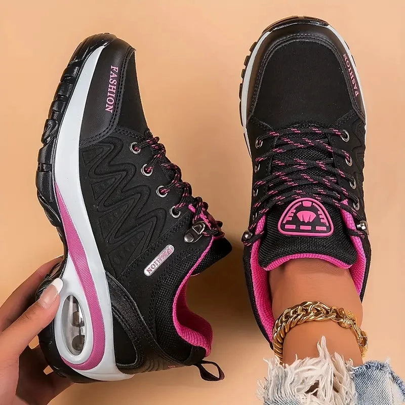 Woman shoes Women Platform Sneakers Casual Fashion Running Shoes For Women Comfortable Vulcanize Sport Shoes Leather Walking Climbing Shoes