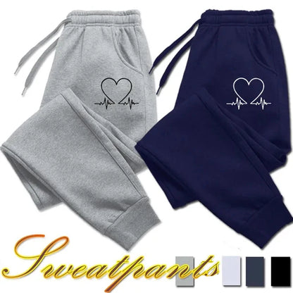 Woman clothing   Heart Printed Sweatpants