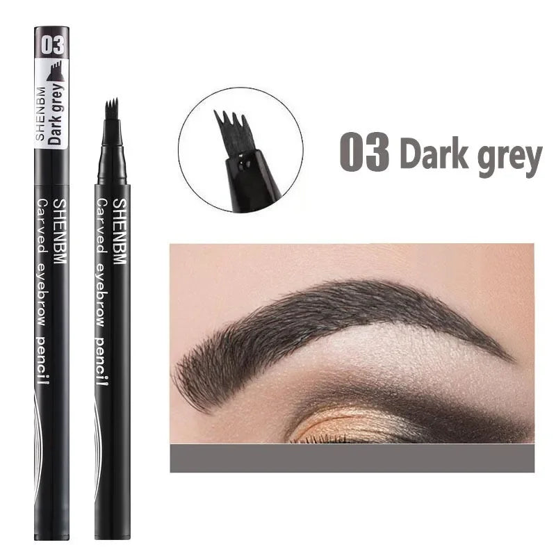 Makeup and face  2 Fork Lower Eyelash Eyebrow Pen Natural Long-Lasting Eyes Makeup