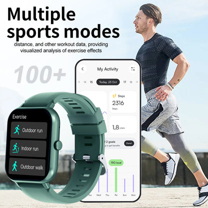 Jewellery  Smart watch with multiple sports modes, wireless calls, weather forecast, custom dials, compatible with Android and iPhone