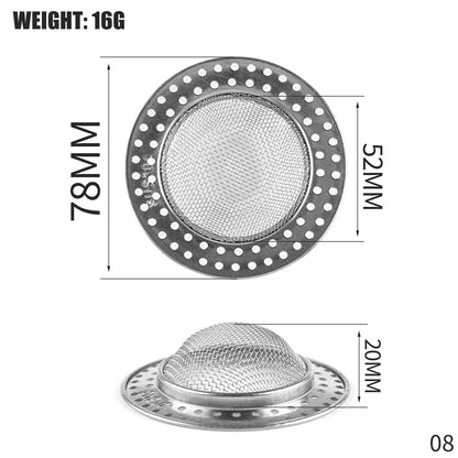 Kitchen 1PCS Kitchen accessories Sink Filter Stainless Steel Mesh Sink Strainer Filter Bathroom Sink Strainer Drain Hole Filter Trap Waste Screen