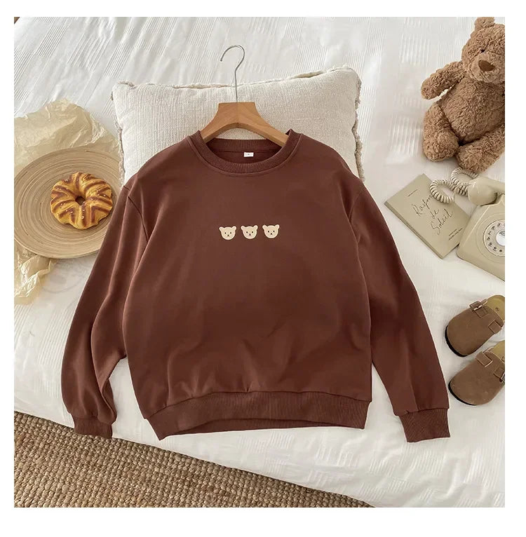 Girl clothing Parent-child Matching Clothes for Whole Family Dad Mom and Daughter Son Clothing Bodsyuit Sweatshirts Autumn Korean Fashion