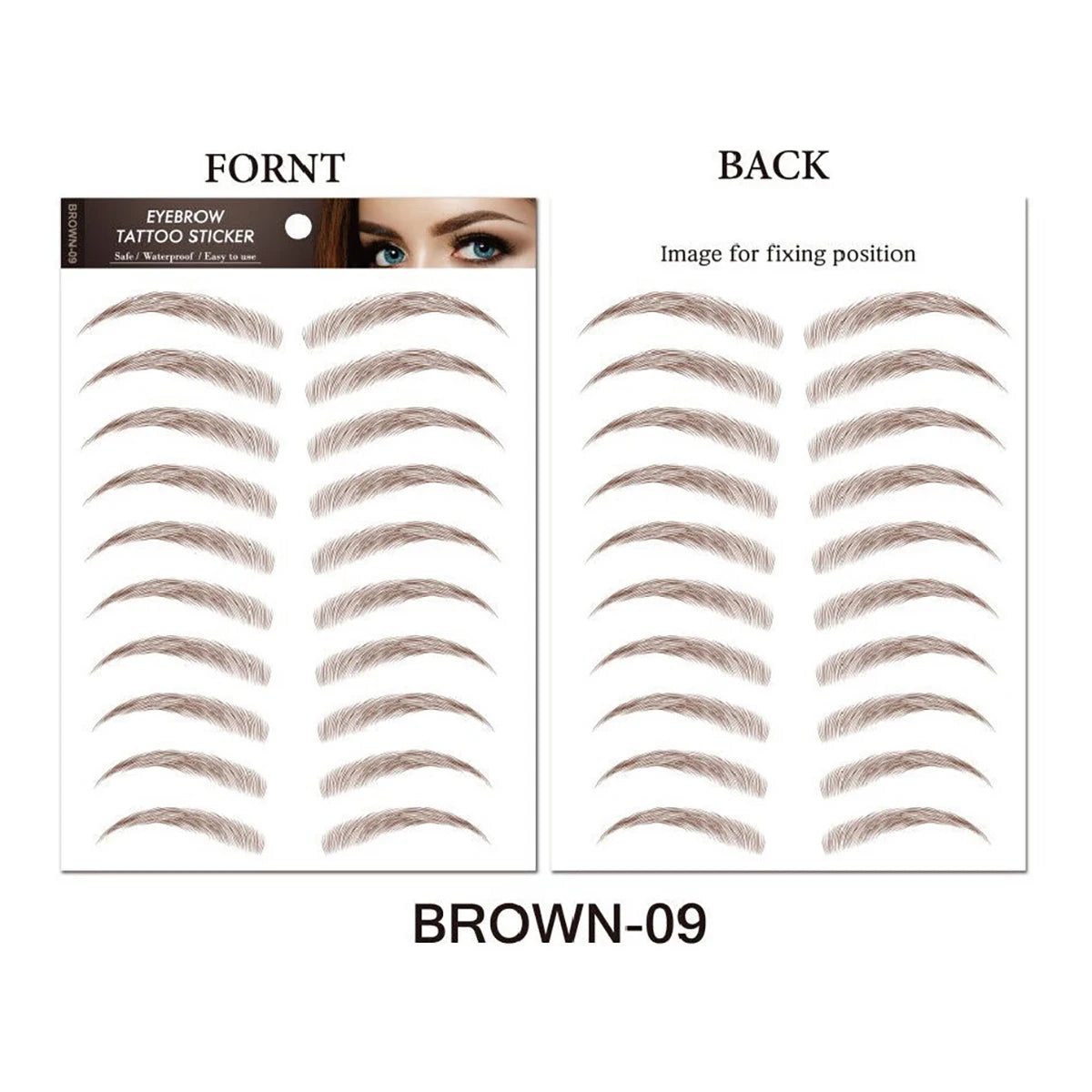 Makeup and Face Waterproof 6D Eyebrow Tattoo Stickers Lasting Makeup Hair-Like Brow Cosmetics