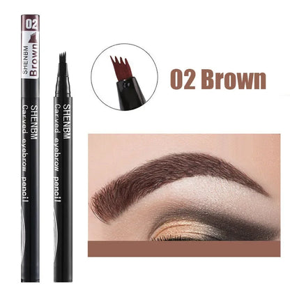 Makeup and face  2 Fork Lower Eyelash Eyebrow Pen Natural Long-Lasting Eyes Makeup