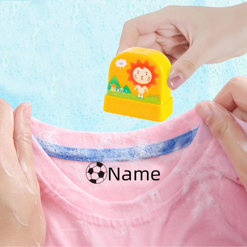 Toys Children's Name Seal Custom Student's Name Stamp Kindergarten Clothes Waterproof Name Sticker Kawaii Montessori Stamp Gift