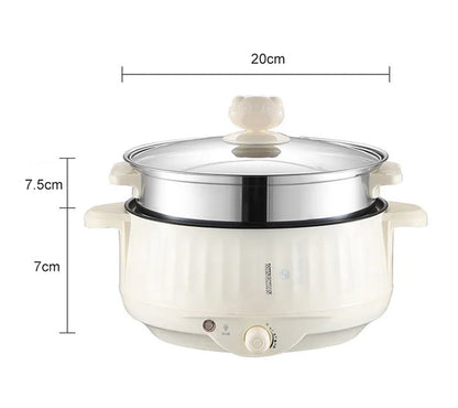 Kitchen Multi kitchen Cooker Multifunctional Electric Pan Non-stick Cookware Rice Cooker Multi Ramen Soup Hotpot for Dormitory Kitchen 220V EU