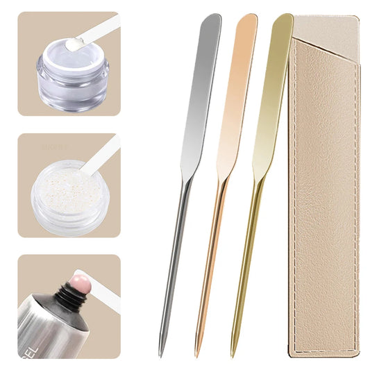 Makeup and face  Make-up Foundation Spatula Mixing Stick Stainless Steel